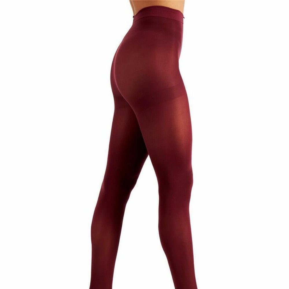 INC International Concepts Womens Solid Opaque Tights, XS/S, WINE